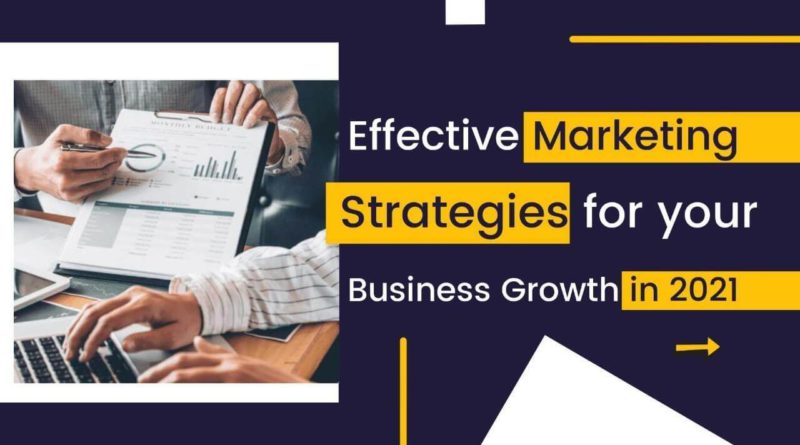 Effective Marketing Strategies For Your Business Growth